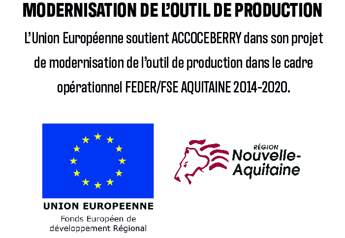 MODERNISATION OUTIL DE PRODUCTION D'ACCOCEBERRY